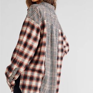 We The Free Wildfire Plaid Tunic Shirt Women’s size XS